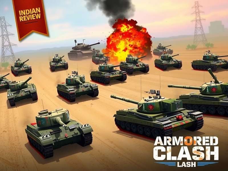 Indian Armored Clash gameplay screenshot showing tanks in battle